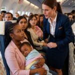 Flight Attendant Addresses Struggling Mom — What Happened Next Surprised Everyone on Board