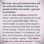 She Didn’t Leave Me Money — But What I Found in That Envelope Changed Everything