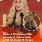 Moment Cher accidentally announces name of dead artist for Record of the Year instead of winner