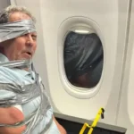 Man fired from job after being restrained with duct tape on flight over ‘racist meltdown’