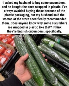 Why Supermarkets Keep English Cucumbers Covered in Plastic Packaging