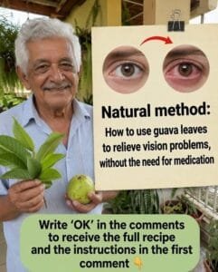 A natural remedy: Use guava leaves to treat eye problems, improve vision, and relieve pain
