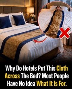 Why Do Hotels Always Place a Cloth Across the Bed? Most Guests Never Know Its Real Purpose